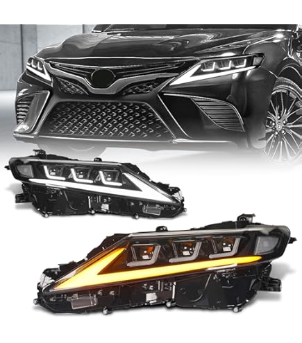 Amazon | 【2025改良済み】Archaic カムリ 70系 ヘッドライト 3眼